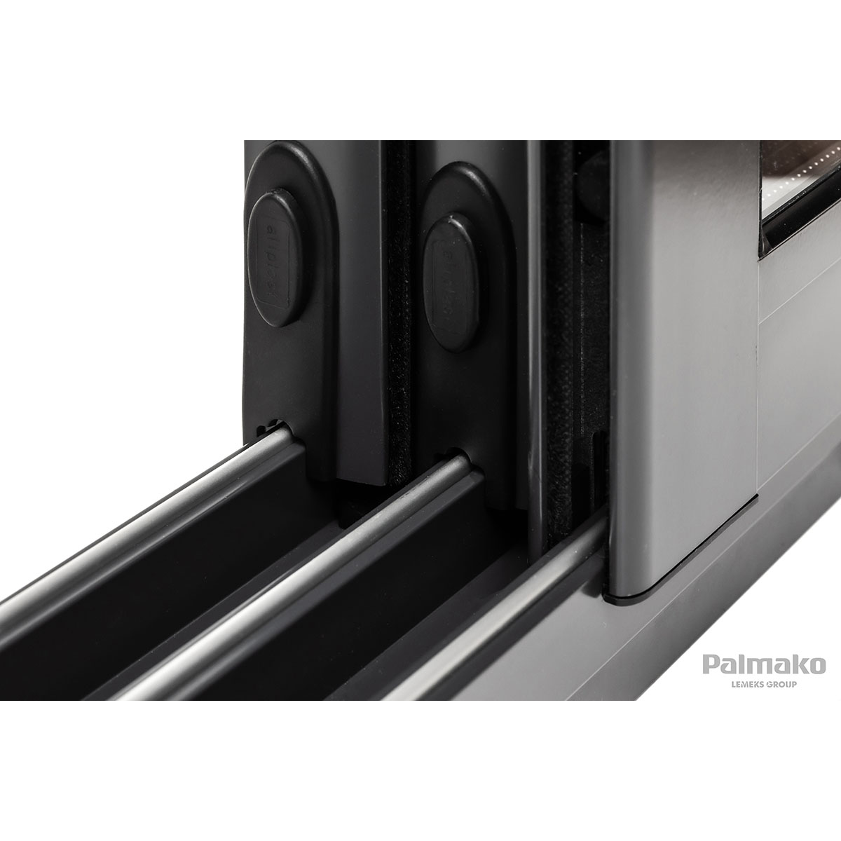 Ines 11,1 m2 Slide Plus GYDIP Impregnerad Grå med Slide Pro 2-lagers glas