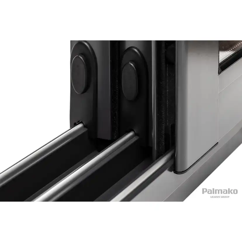 Ines 11,1 m2 Slide Plus GYDIP Impregnerad Grå med Slide Pro 2-lagers glas