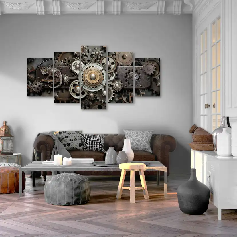 Tavla Arkiio Old Mechanism Wide 5 delar