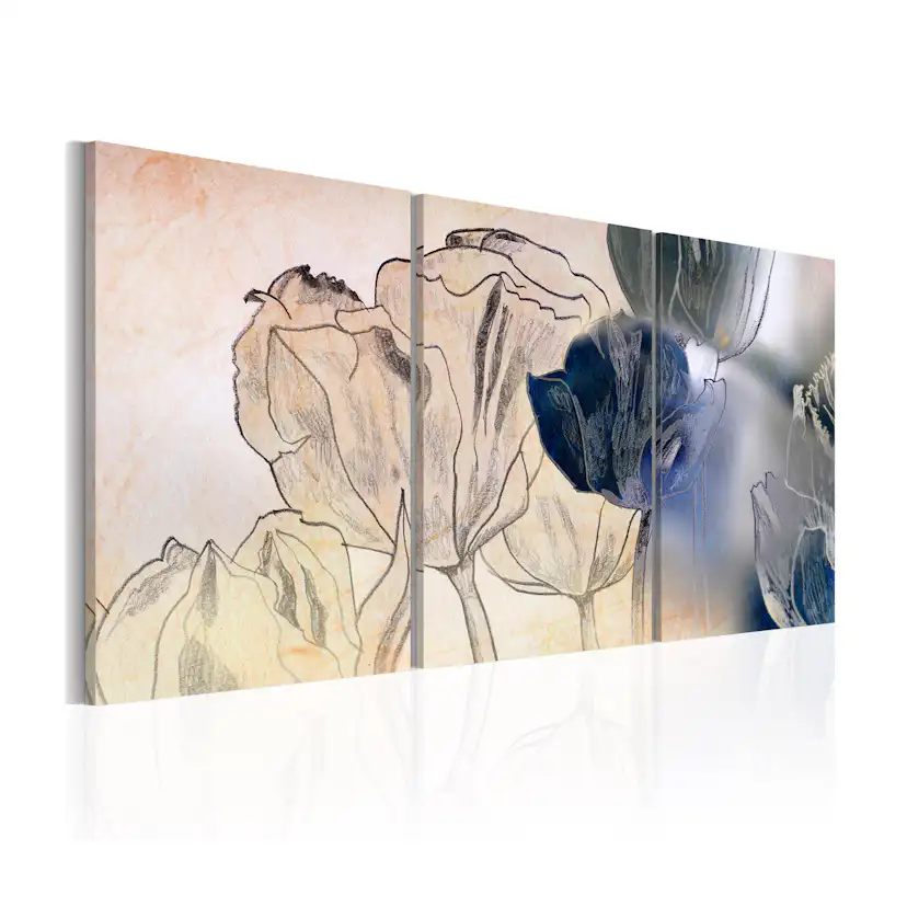 Tavla Arkiio Sketch Of Tulips