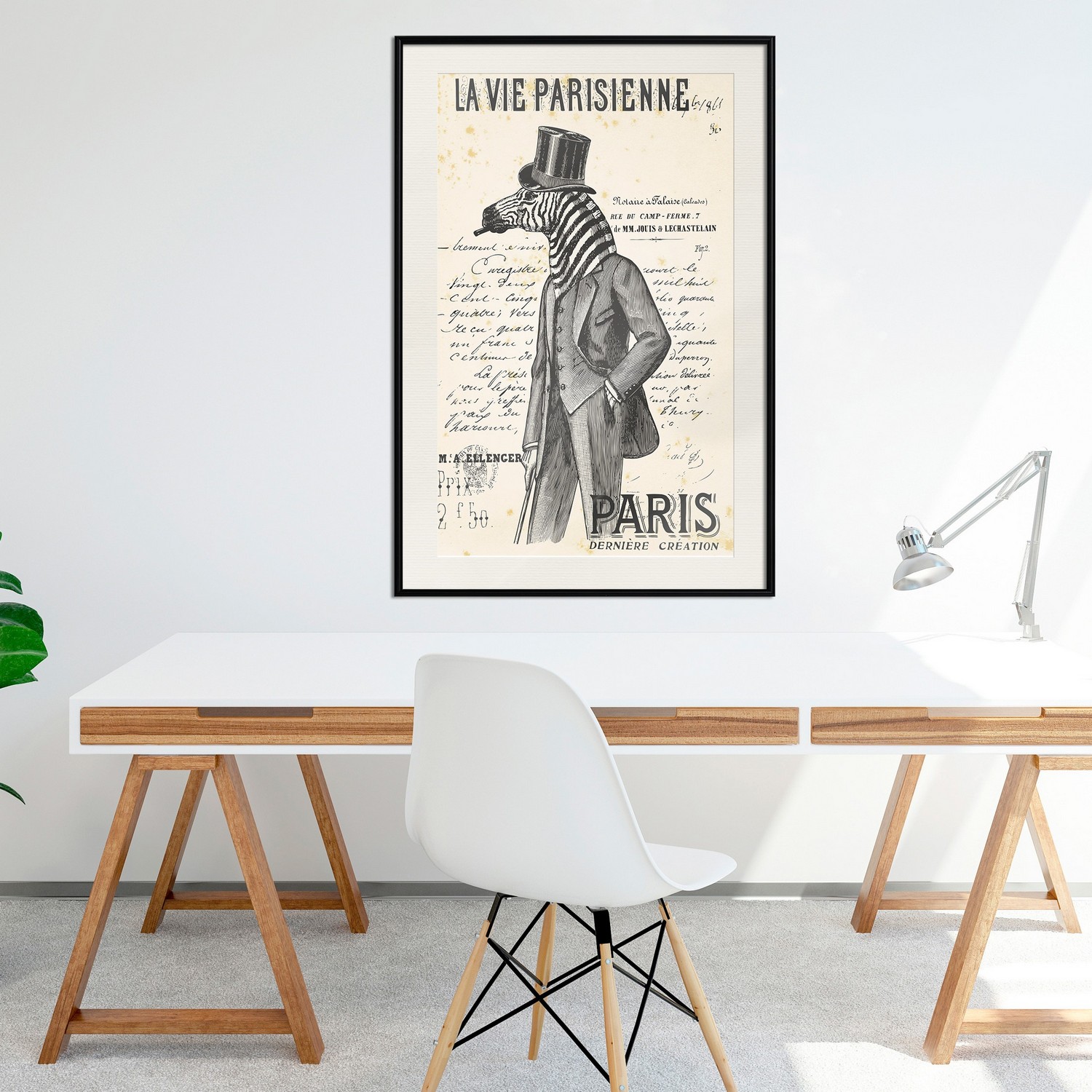 Affisch - La Vie Parisienne [Poster] 20x30 Svart ram med passepartout, 20x30 cm