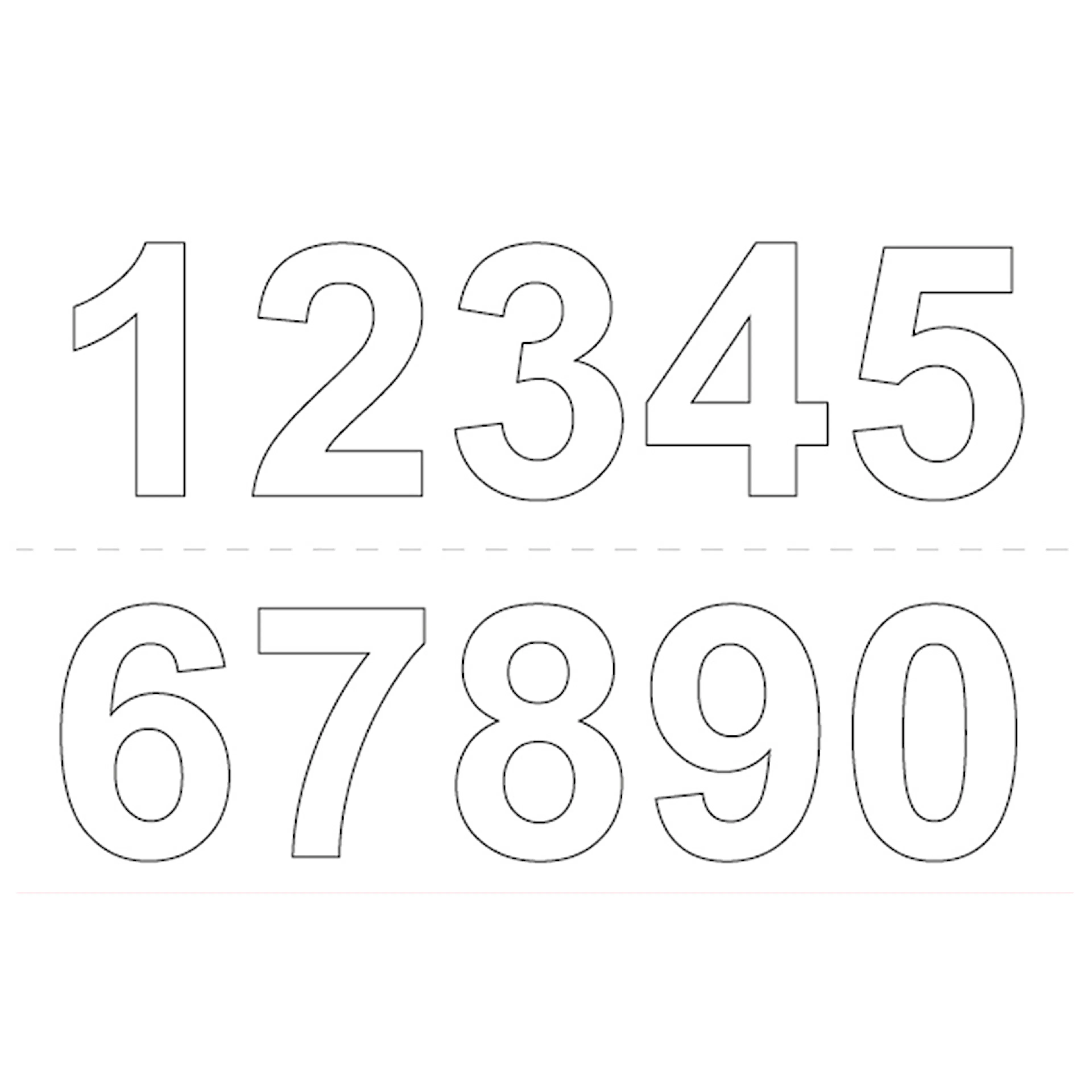 Självhäftande Siffror Habo 50 mm