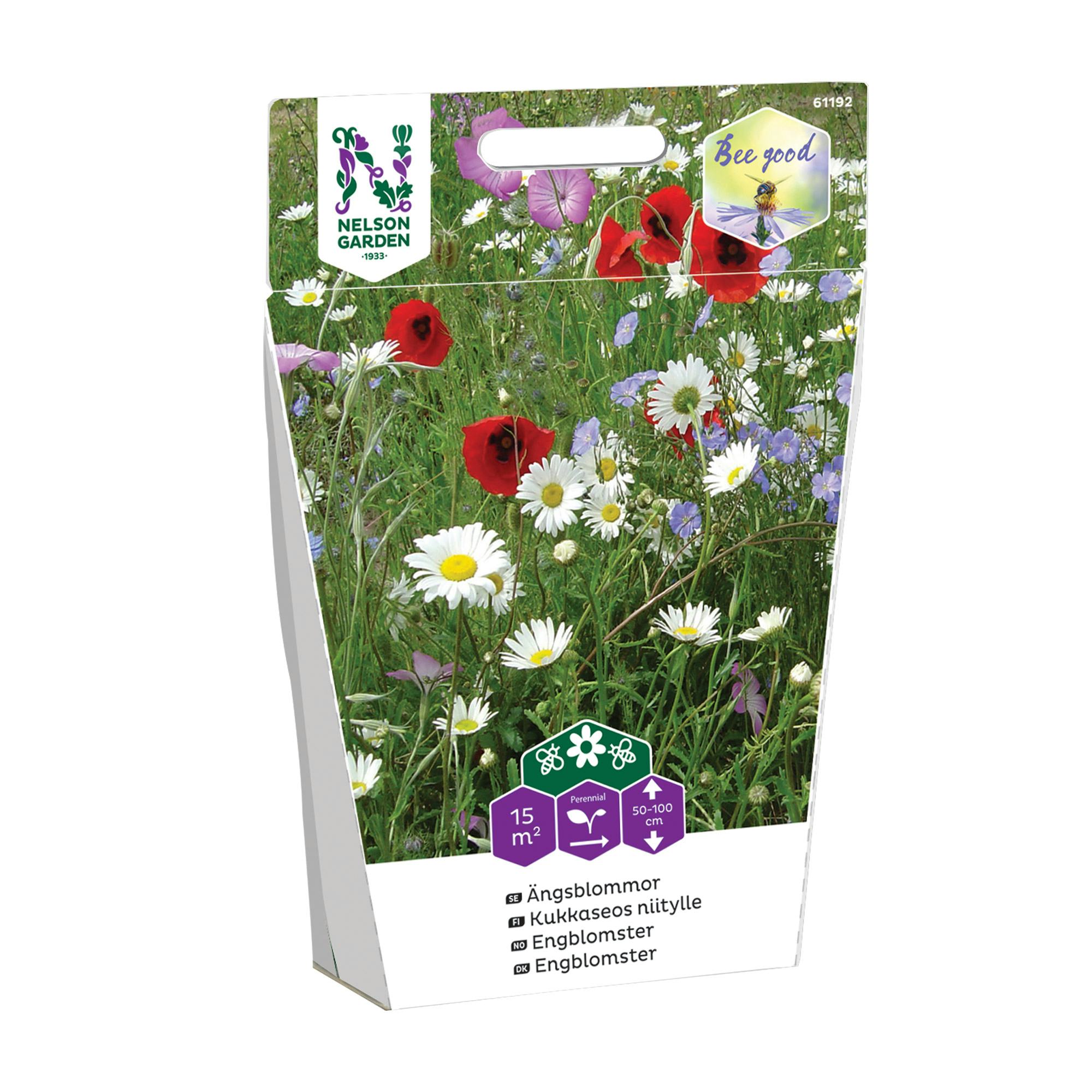 Ängsblommor Nelson Garden Frö Mix med Vackra & Fina Blommor för Trädgården