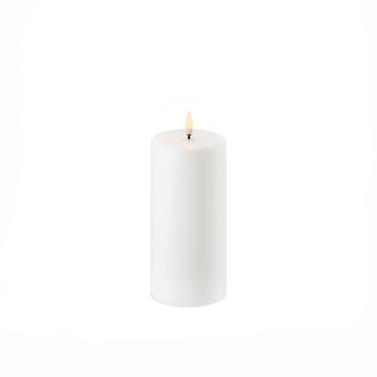 UYUNI LED Blockljus Vit 7,8 x 15,2 CM Bredd: 78 mm, Höjd: 152 mm