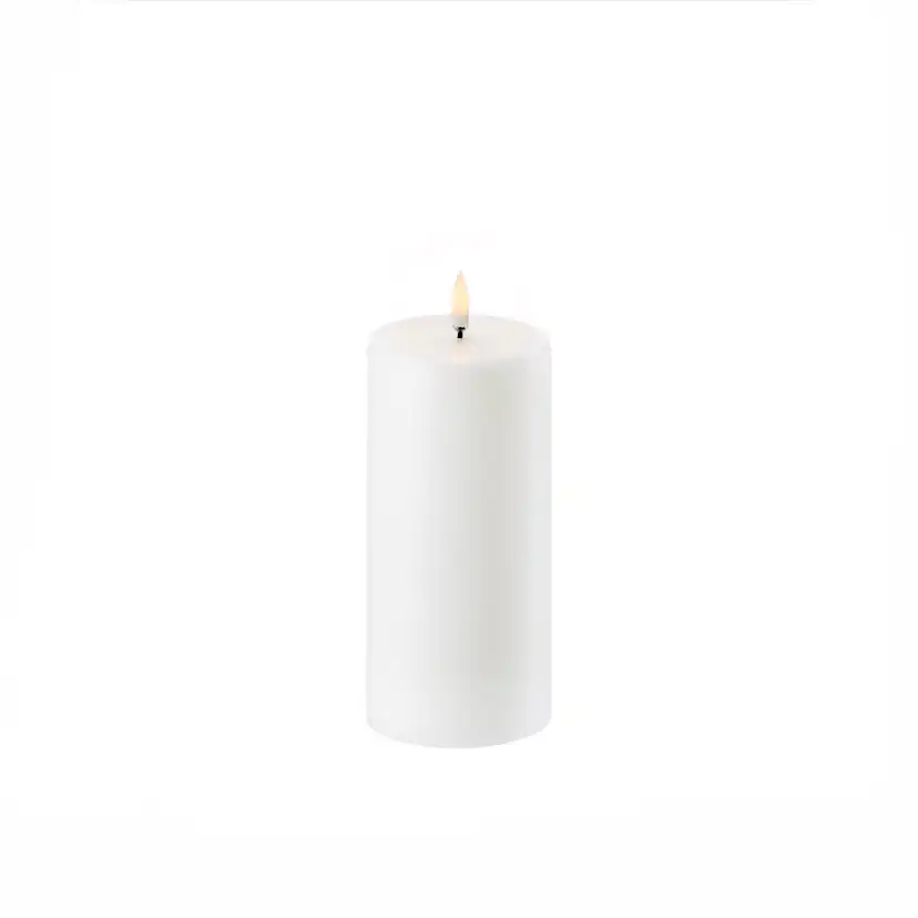 UYUNI LED Blockljus Vit 7,8 x 15,2 CM Bredd: 78 mm, Höjd: 152 mm