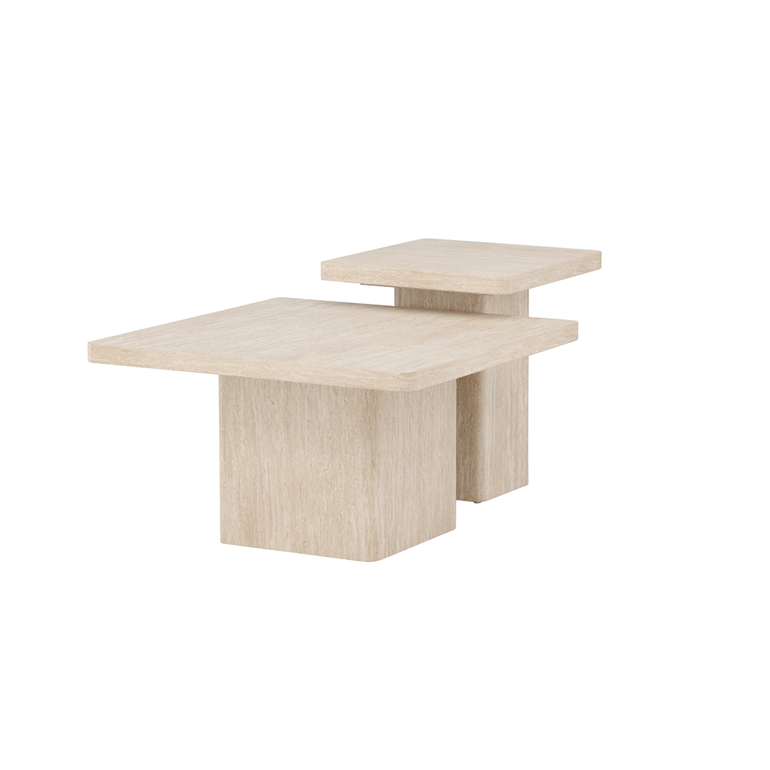 Soffbord Venture Home Qvart Set 80x80x46 cm & 50x50x56 cm