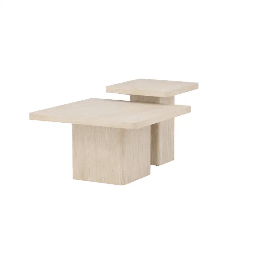 Soffbord Venture Home Qvart Set 80x80x46 cm & 50x50x56 cm