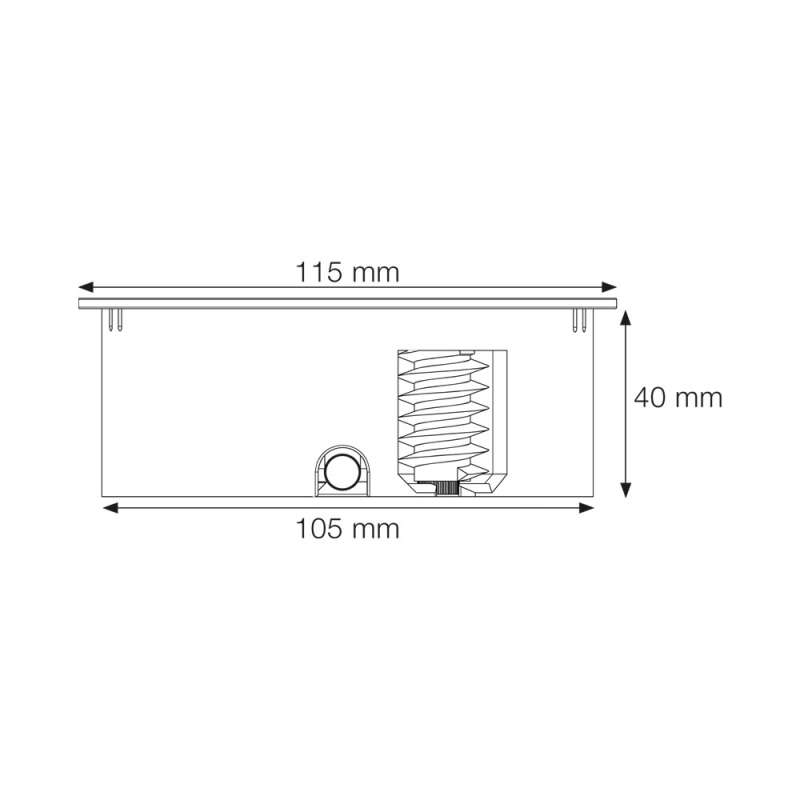 Vägguttag Beslag Design Twist 230V + 2xUSB