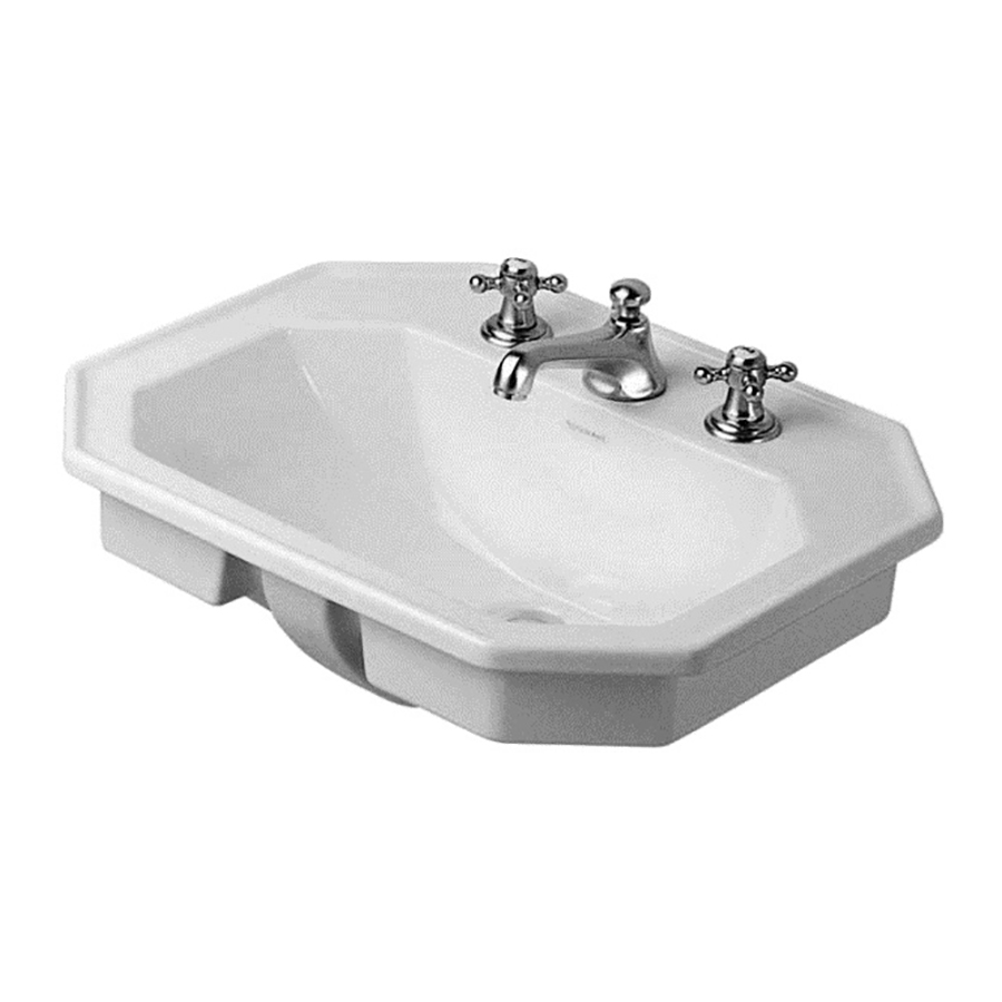 Tvättställ Duravit 1930 för Infällnad