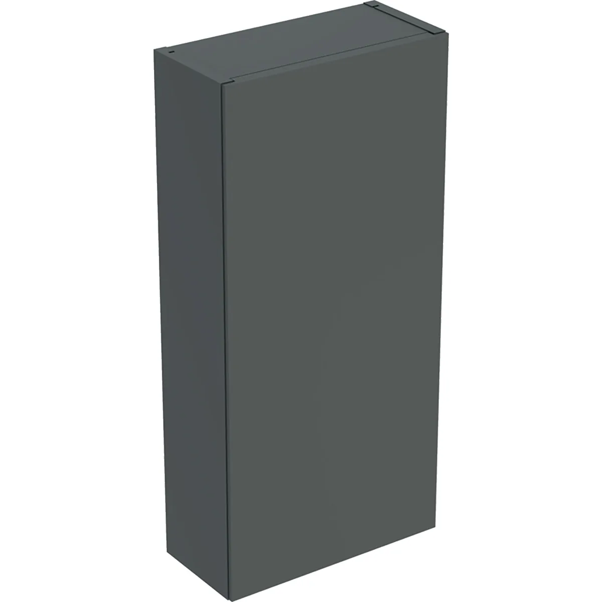 Ifö Elegant överskåp med en dörr: B=29.6cm, H=63.3cm, T=13.4 Mörkgrå