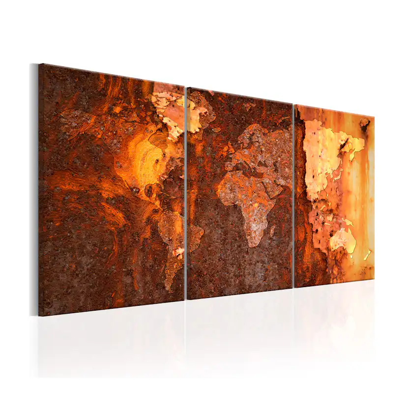 Tavla Arkiio World Map Old Rust