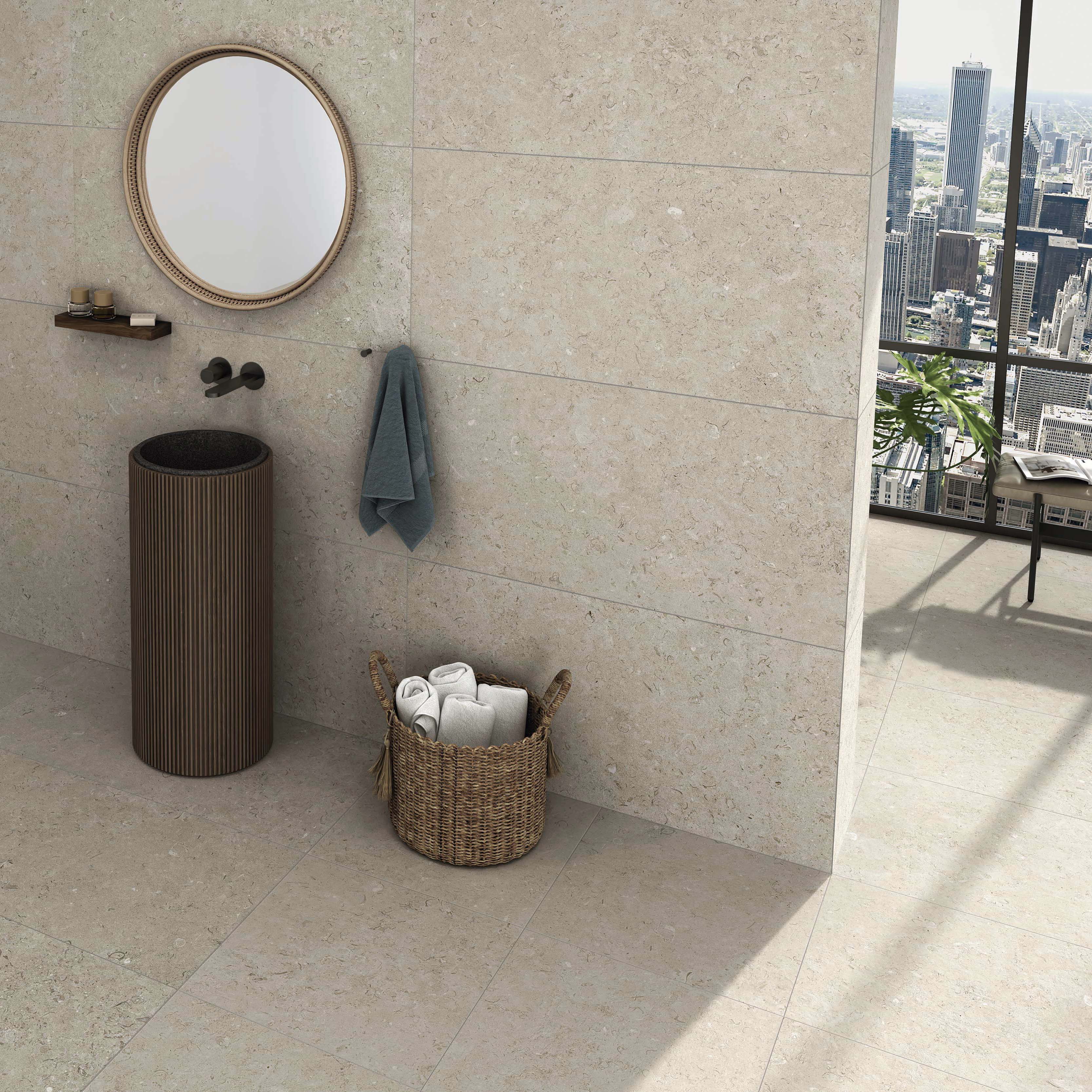 Klinker Tenfors Kalksten Norr Beige Matt 60x60 cm
