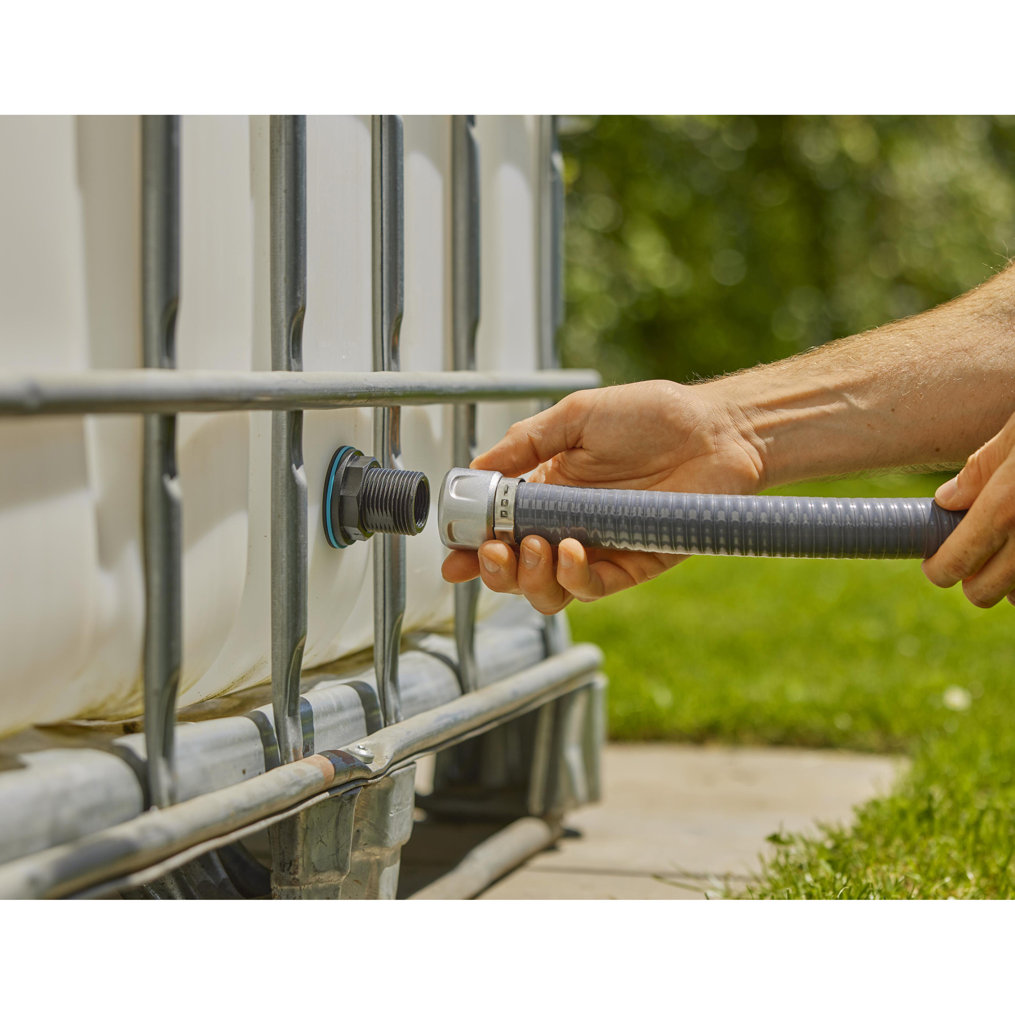 E-anslutning Gardena Plug In G1"/G3/4" Till Regntunna