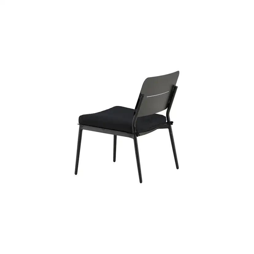 Lina lounge Chair - Black / Black Cushion Svart