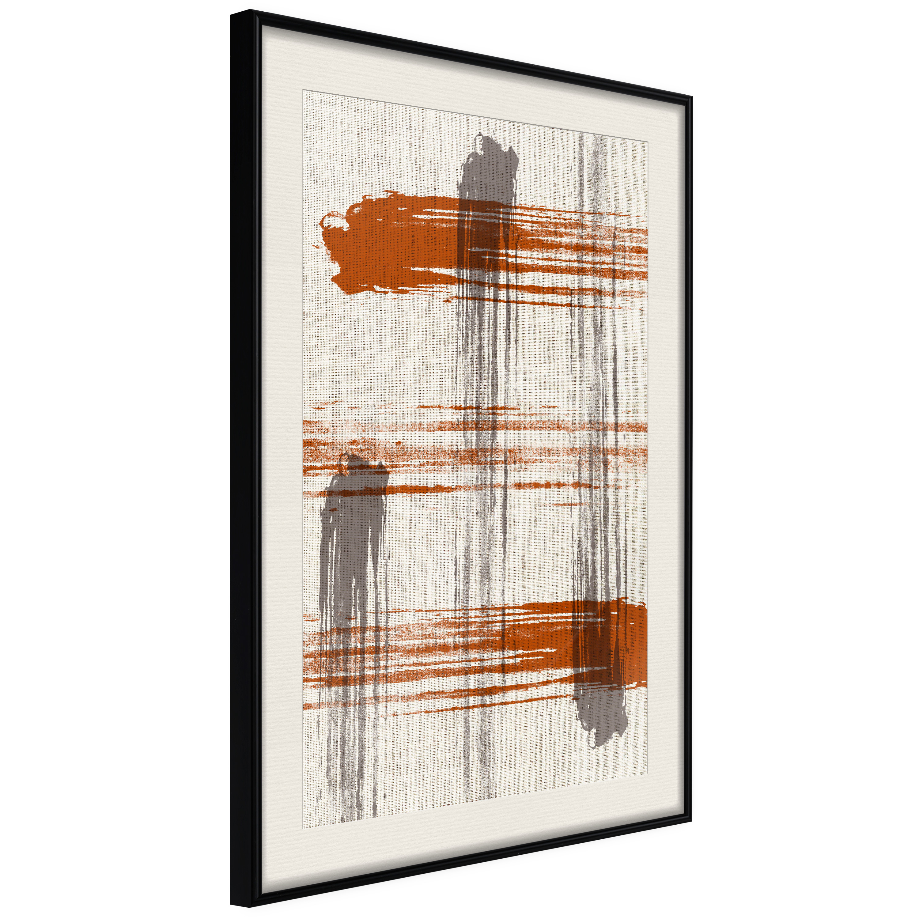Affisch - Abstract Game [Poster] 30x45 Svart ram med passepartout, 30x45 cm