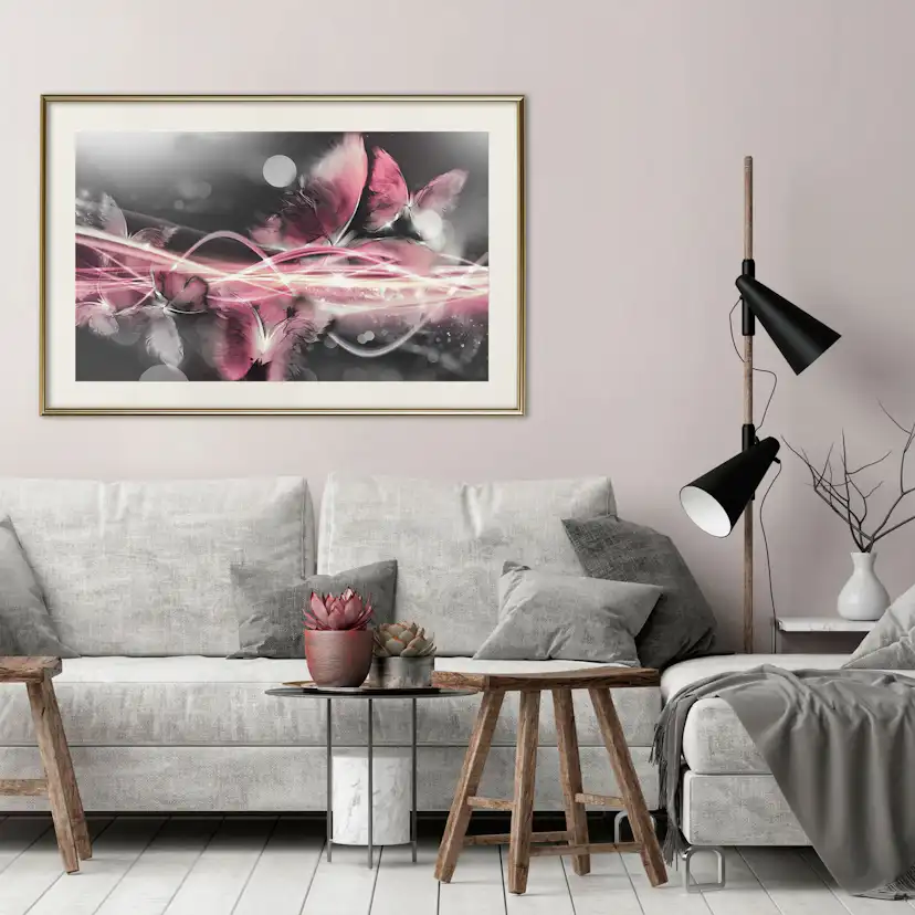 Poster Artgeist Affisch Butterfly Flame