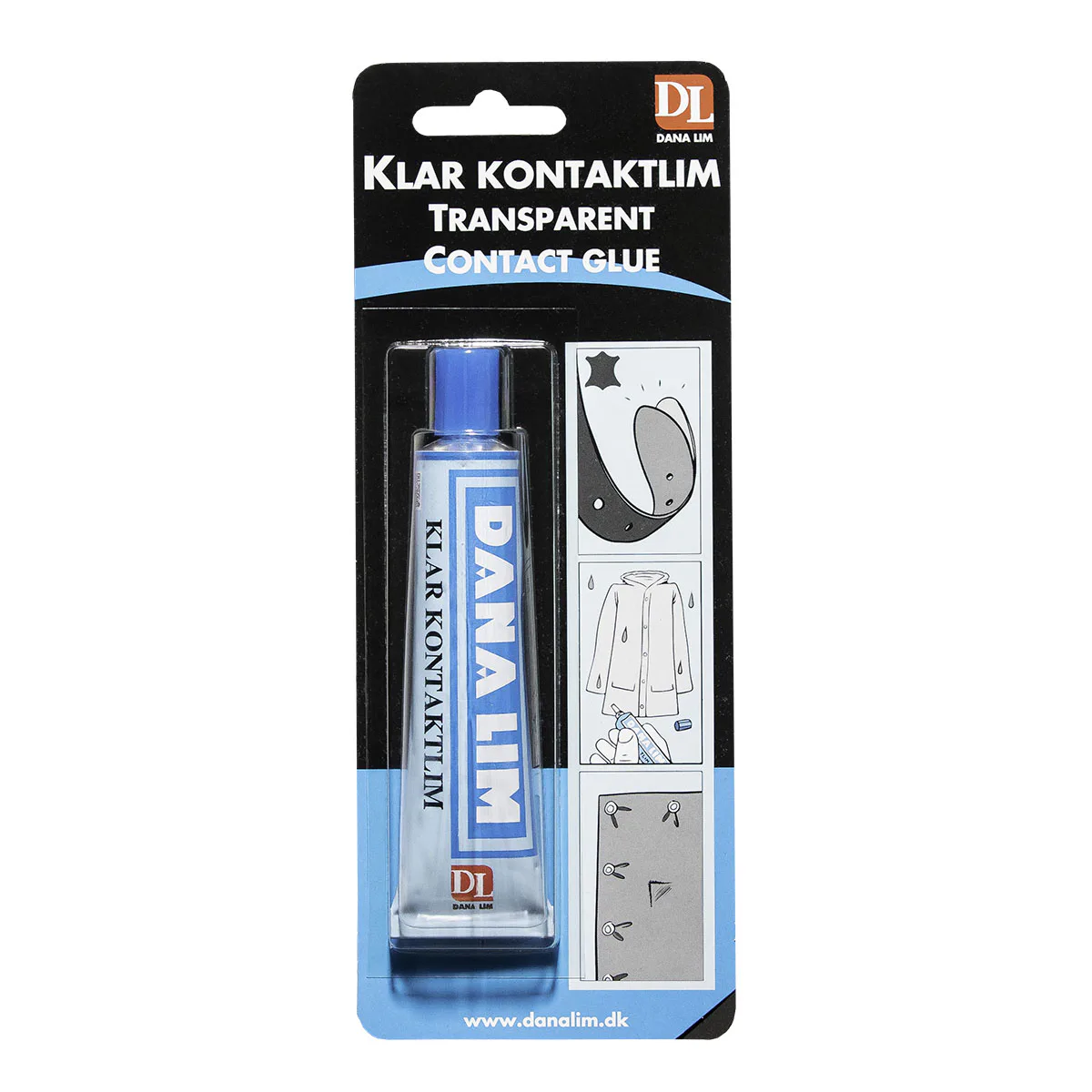 Kontaktlim Danalim 284 Transparent 40 ml för Plast, Läder och Metall