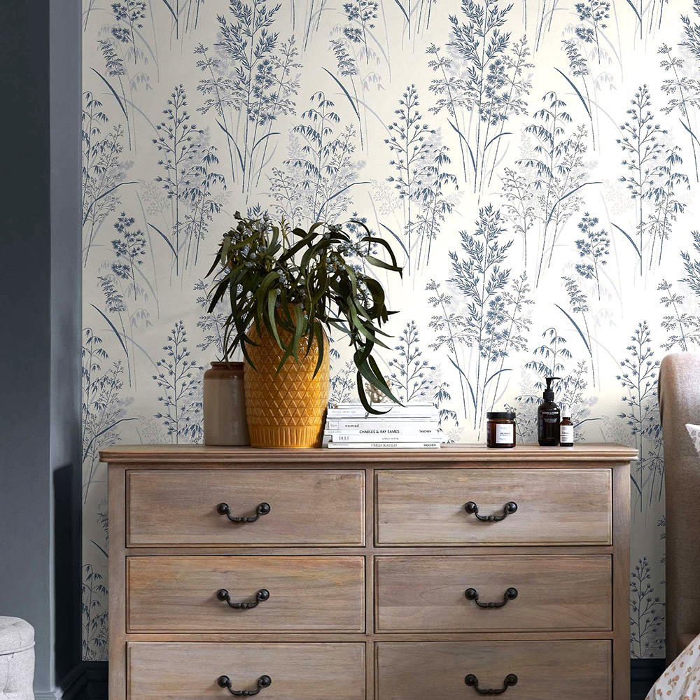 Tapet NEXT Leaf Sprigs Blue
