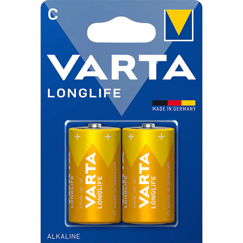 Batteri VARTA Alkaliska Longlife LR14/C 2-Pack