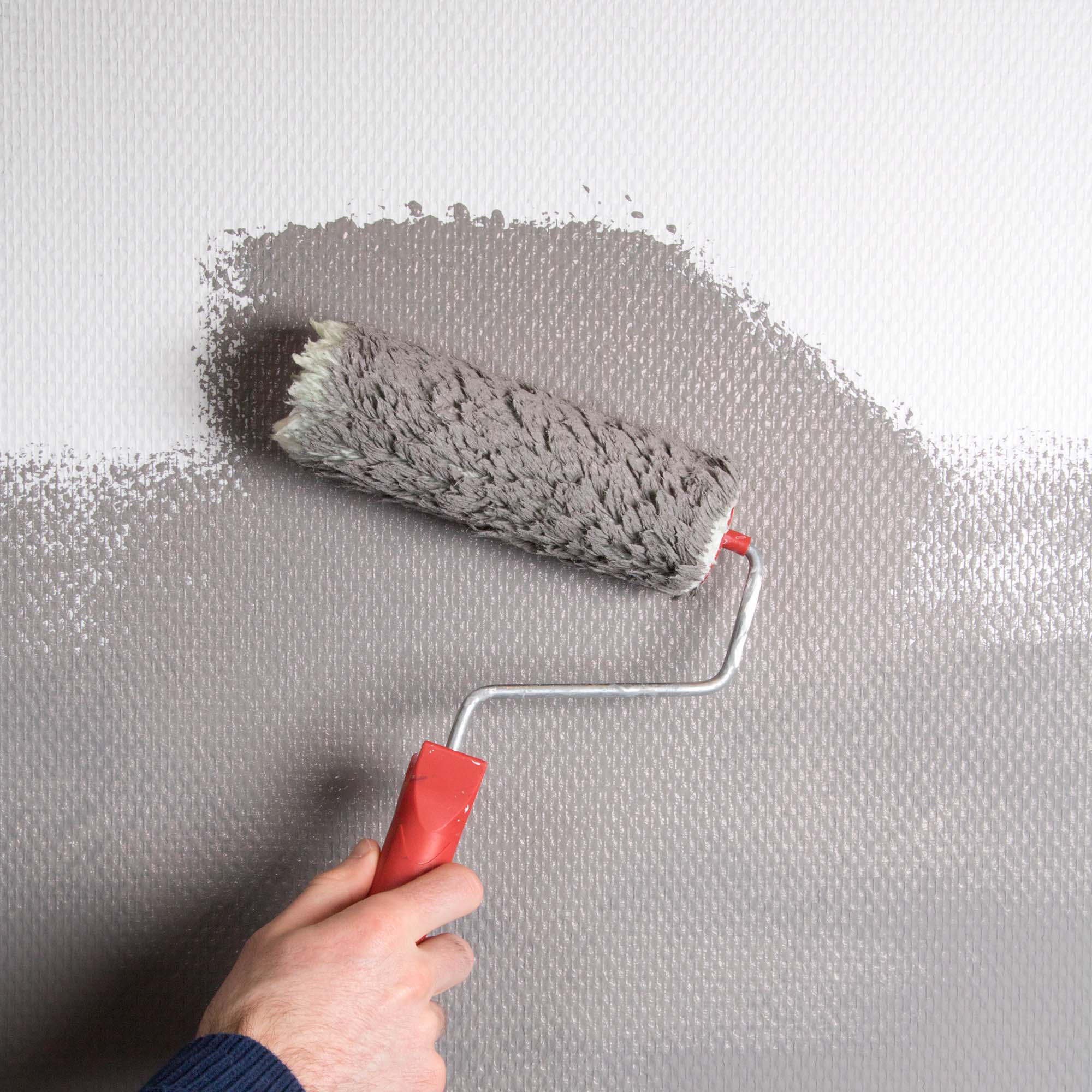 Tapet Fresco Förgrundad Glasfiberväv Ruter Vit 25 m 119g/m2