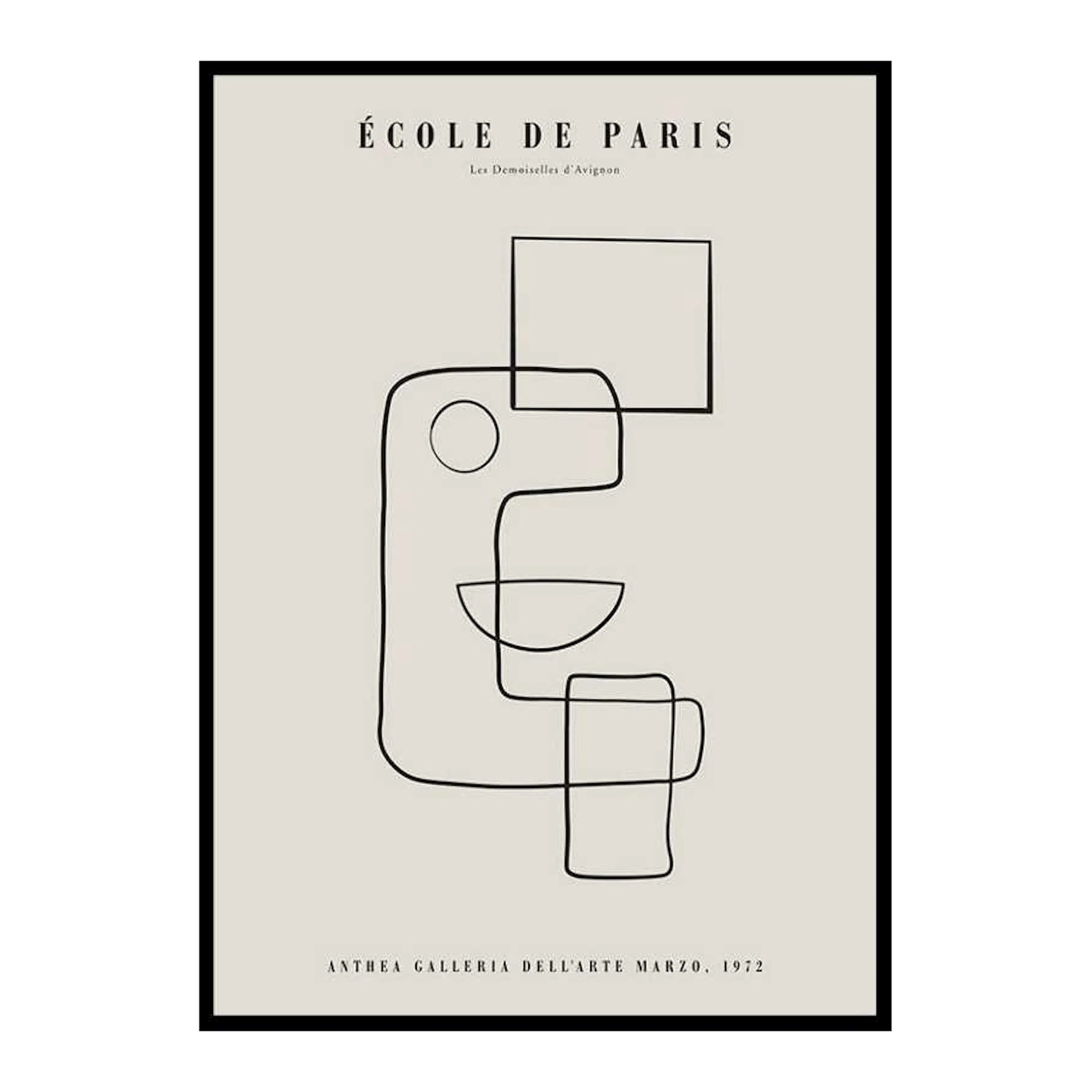 Poster Gallerix Picasso Cubisme Et Lignes
