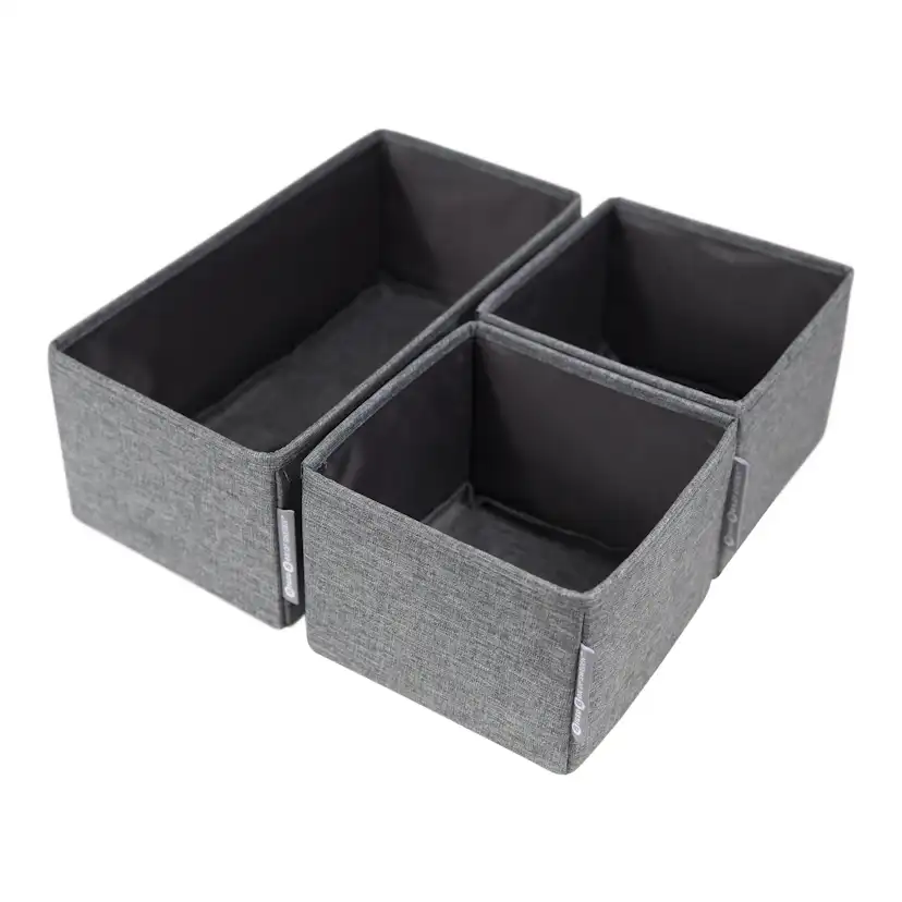 Lådförvaring Bigso Box of Sweden Drawer Organizer 3-Set Grå