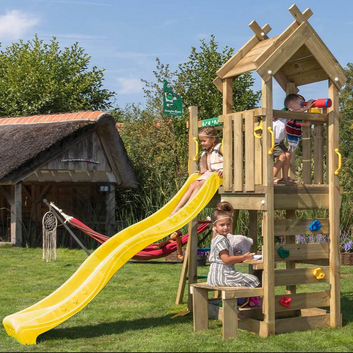 Lektorn Jungle Gym Teepee Rutschkana