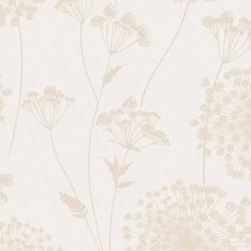 Tapet WOW Field Beige Blommor