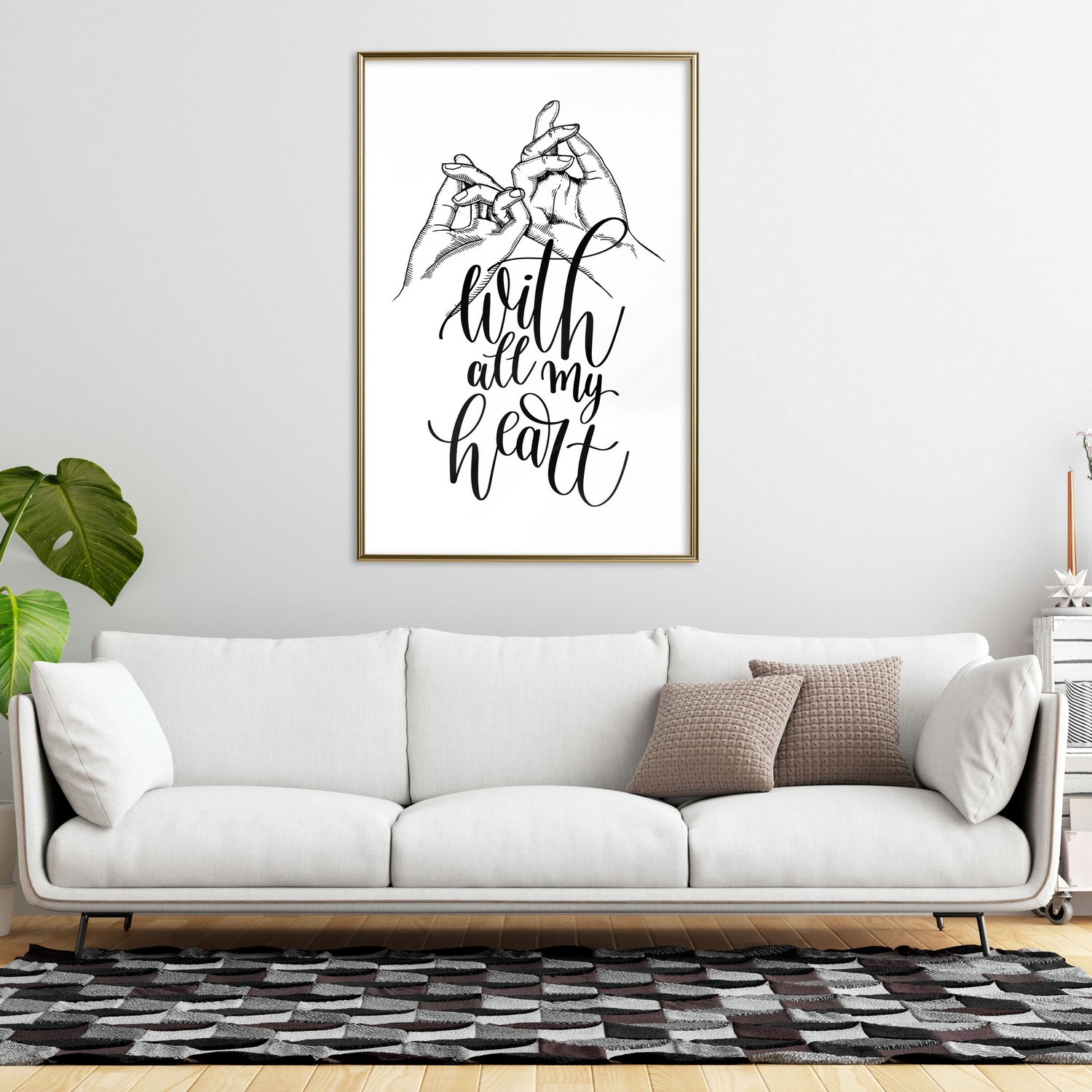 Poster Artgeist Affisch With All My Heart