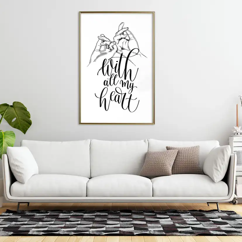 Poster Artgeist Affisch With All My Heart