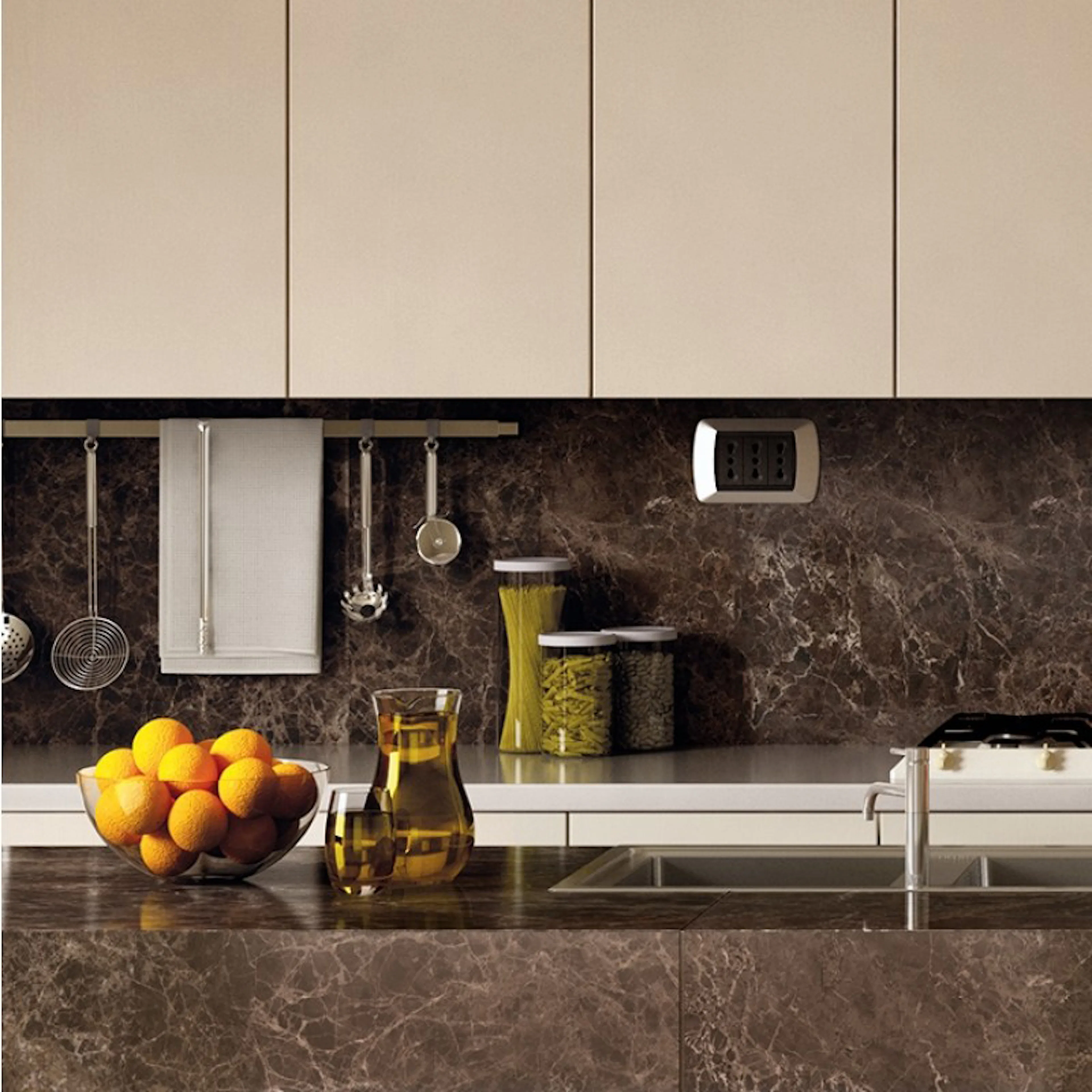 Klinker Ceramiche Keope Elements Lux Emperador Brun 15x15 cm