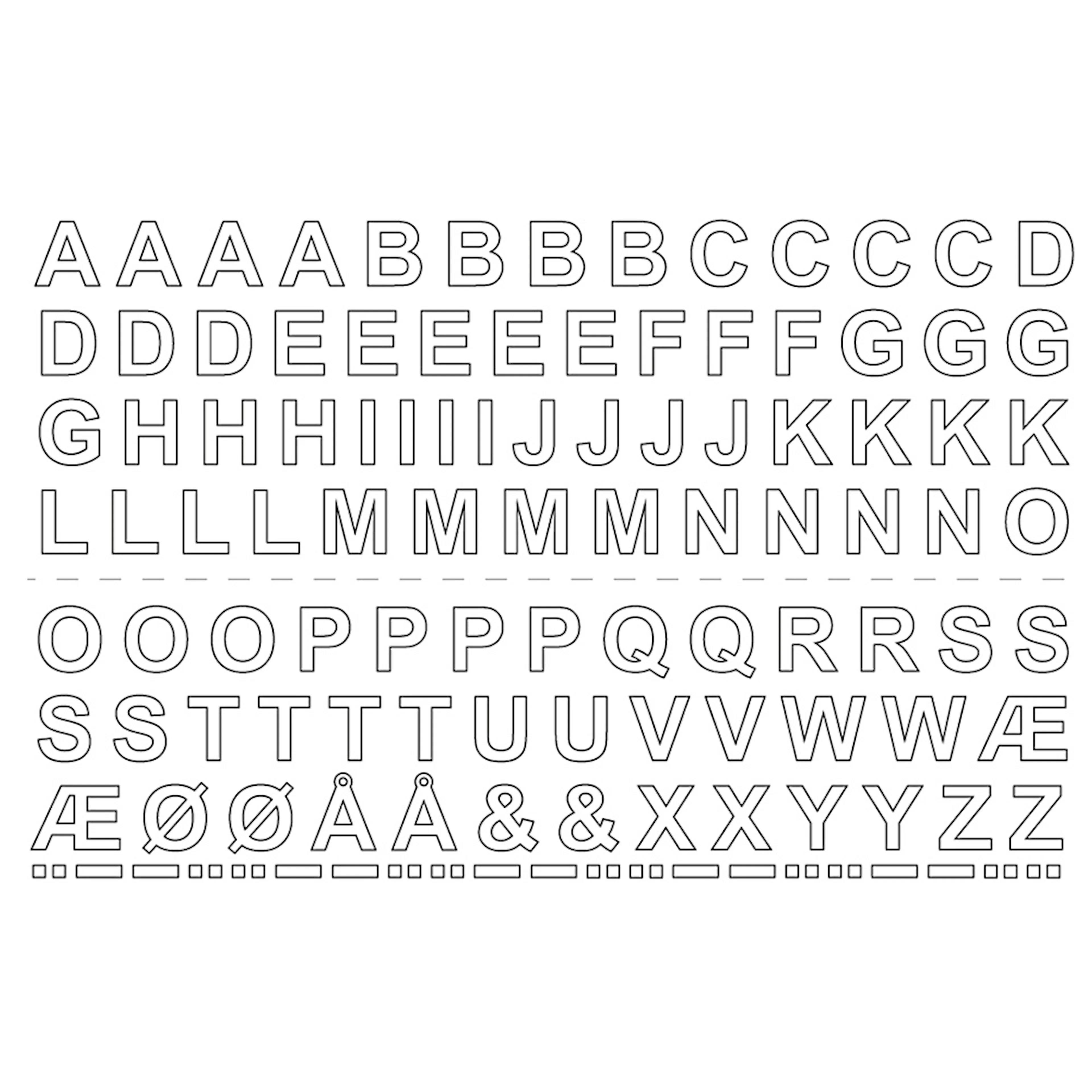 Självhäftande Bokstäver Habo