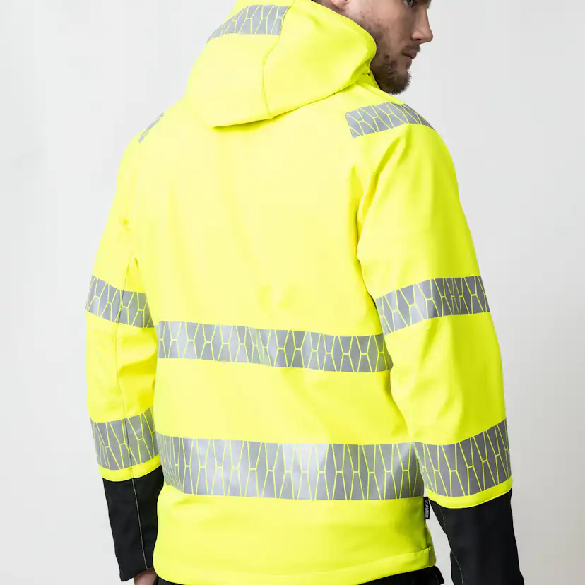 Softshelljacka Jobman Varsel Gul/Svart