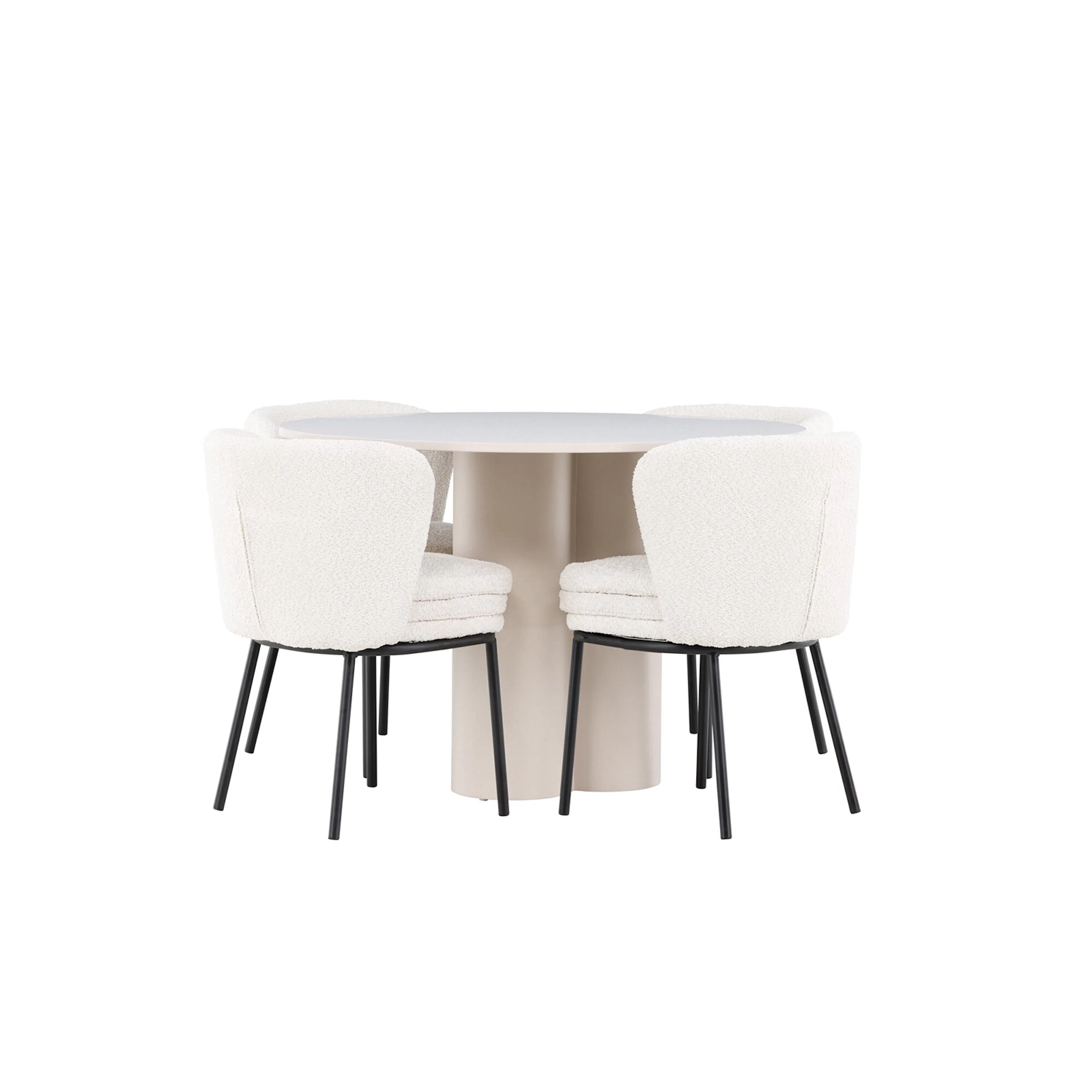 Beige/Vit