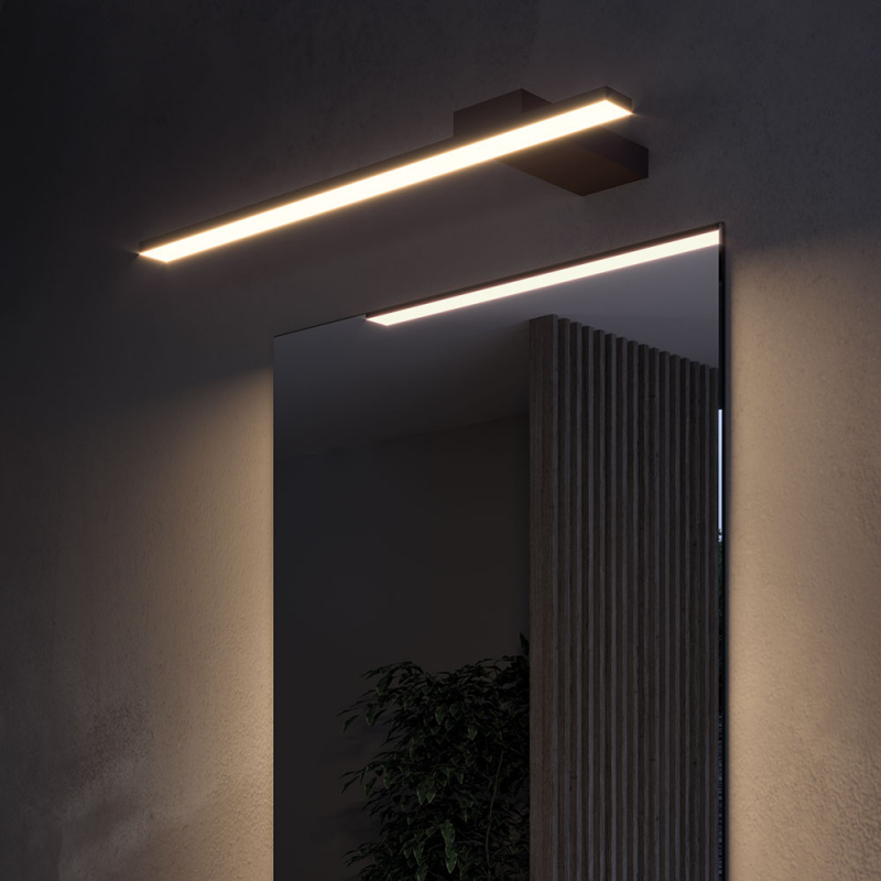 LED-armatur Lady 700 230V/13W svart Bredd: 700 mm