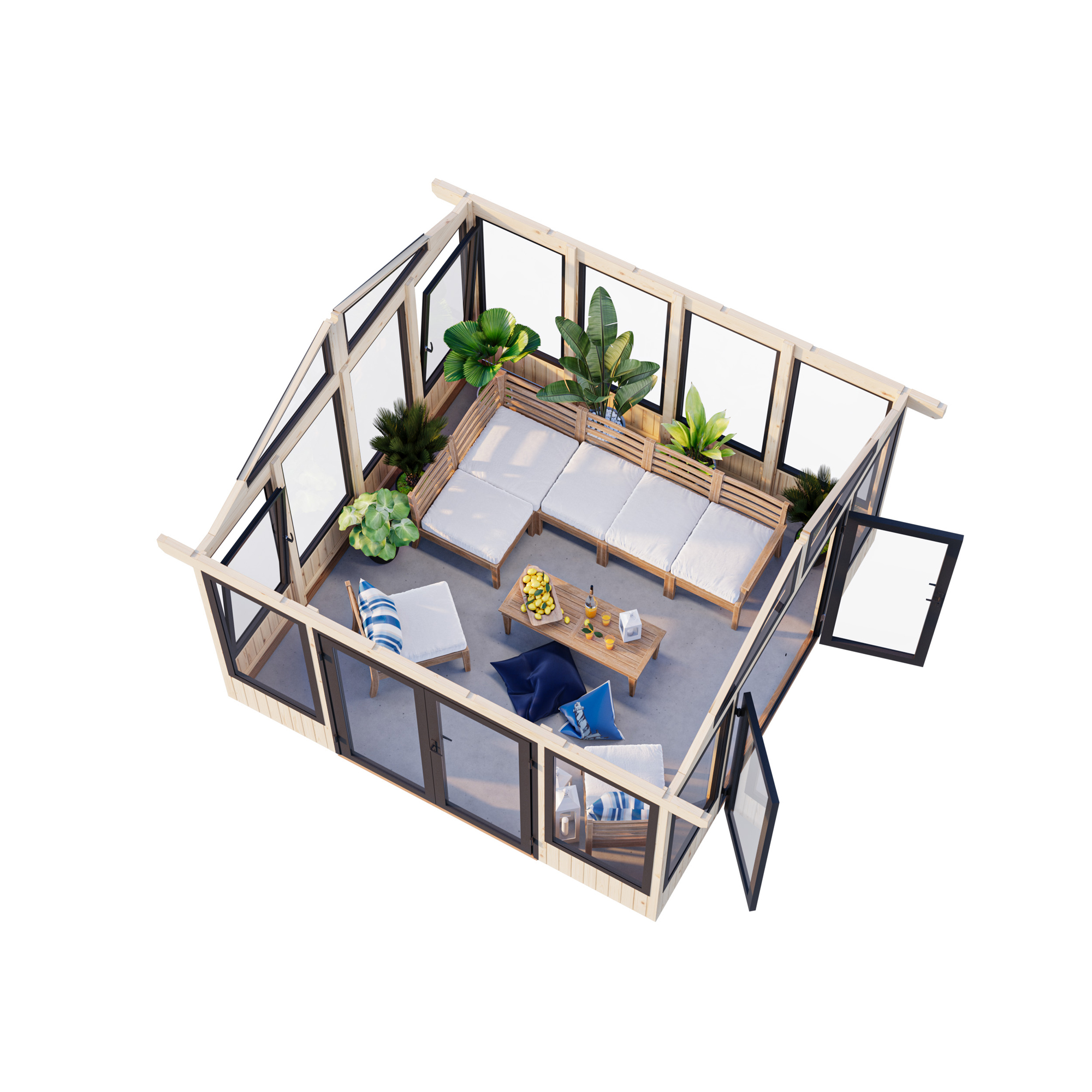 Isabella 14.7 m2 WTDIP Impregnerad transparent