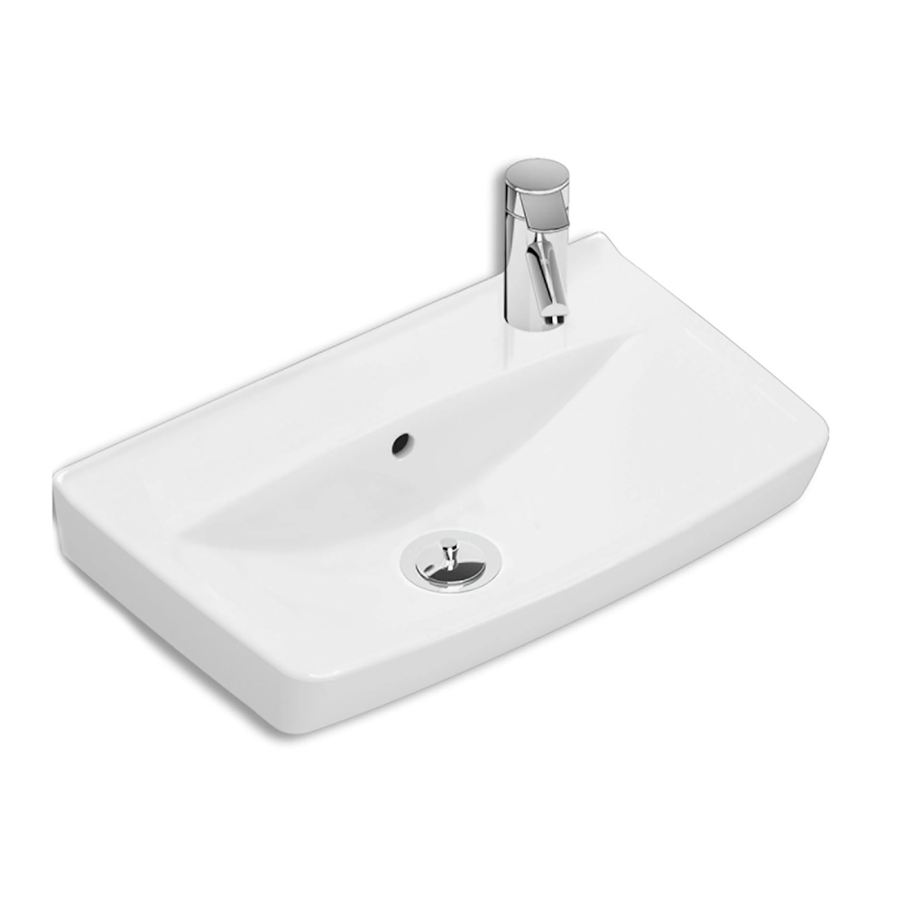 Tvättställ Ifö Spira 15017 50 cm Höger Tvättställ Ifö Spira 15017 50 cm, Blandarhål till Höger