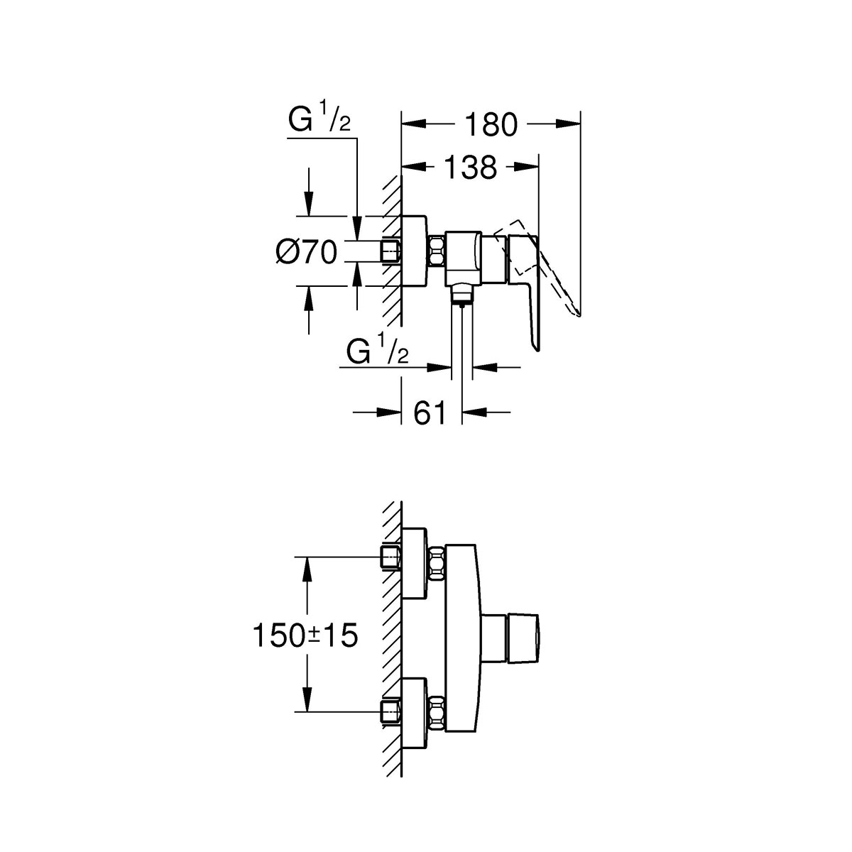 Duschblandare Grohe Start 150 cc