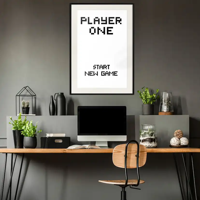 Poster Artgeist Affisch Start New Game