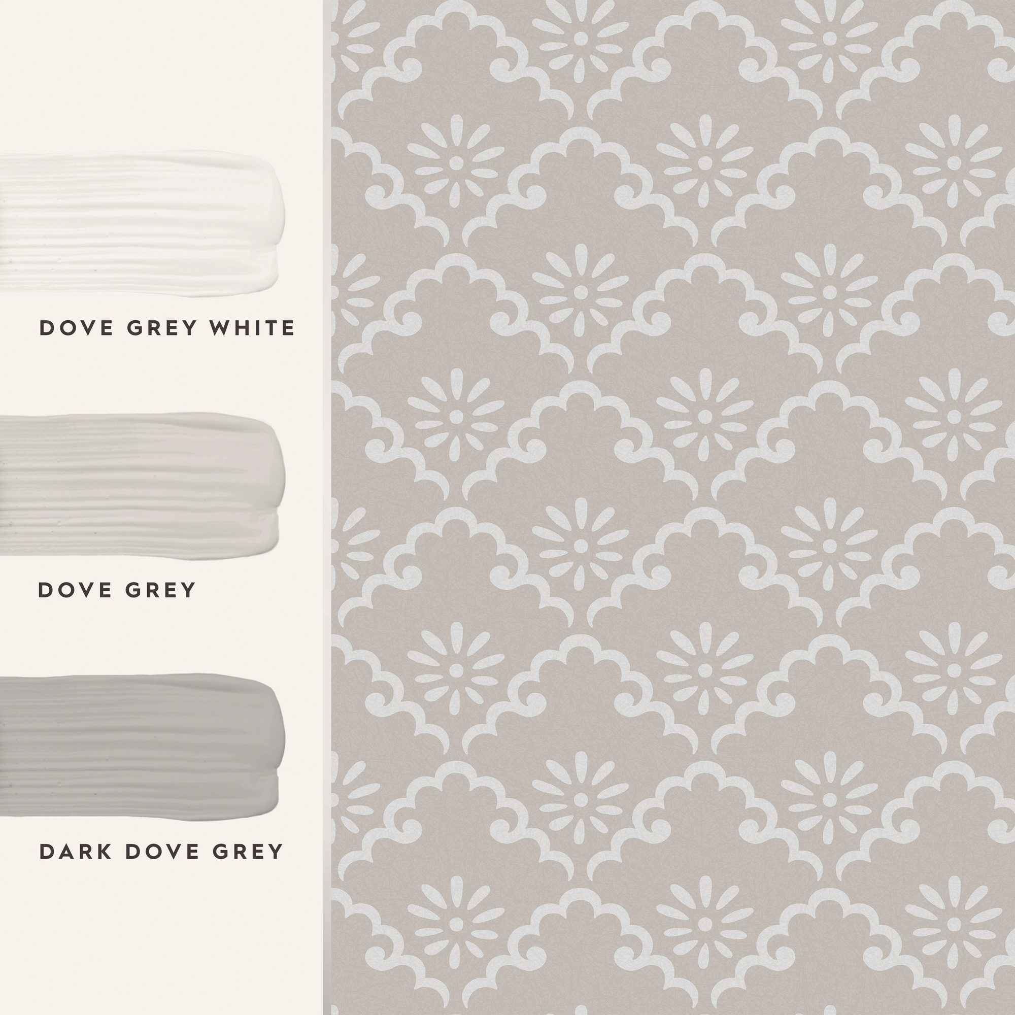 Tapet Laura Ashley Coralie Dove Grå 118475