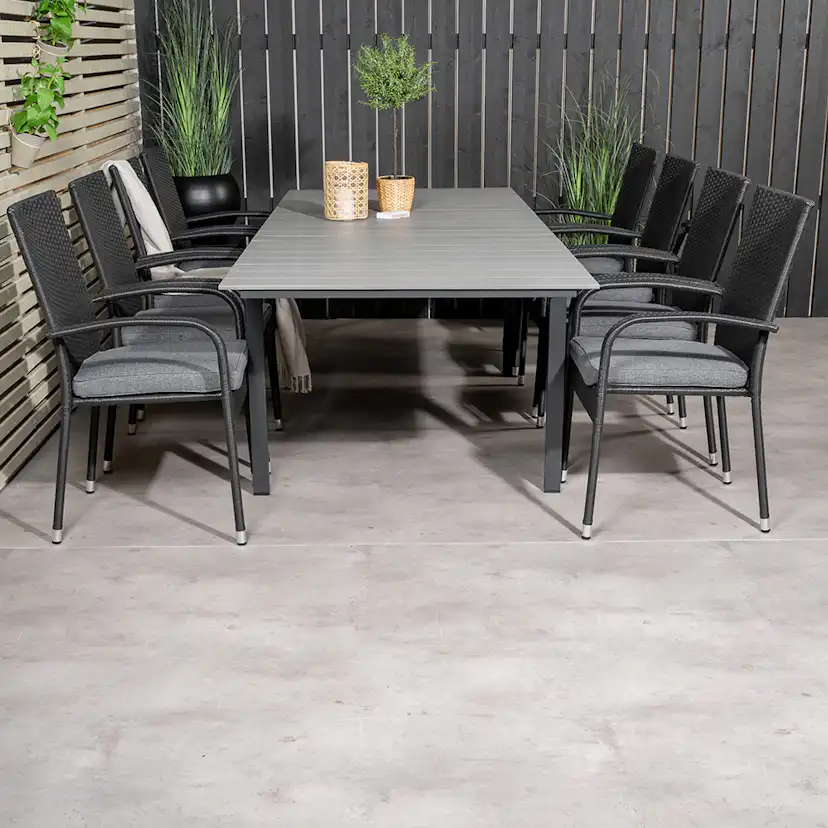Matgrupp Venture Home Lova 160/240 med 8 Asta Stolar