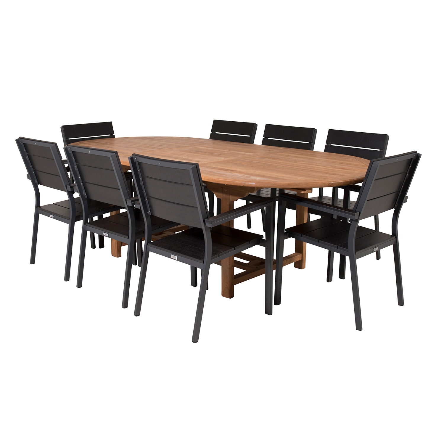 Matgrupp Utomhus Venture Home Kenya 180-240x120 Teak med 8 Levels KarmTrädgårdsstolar