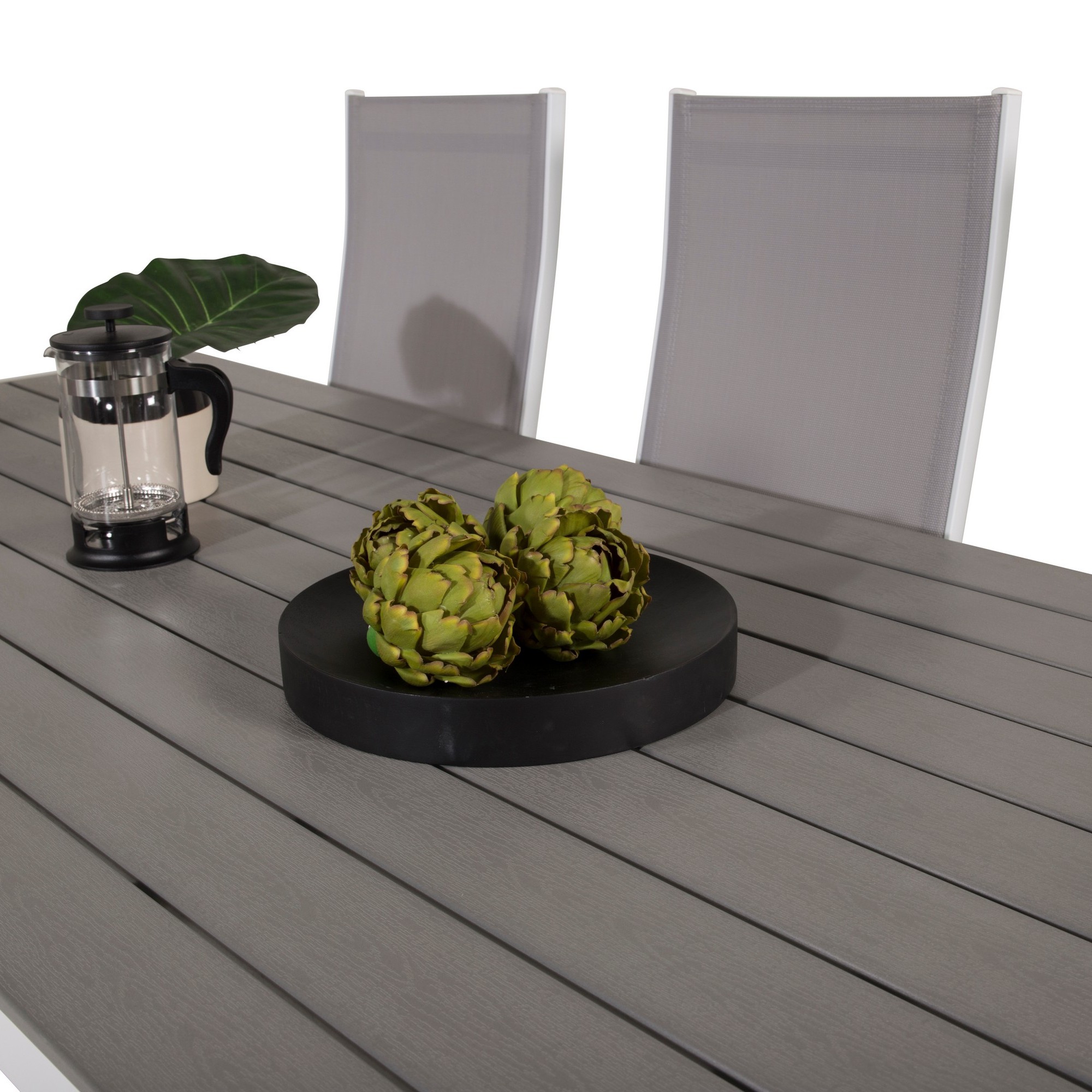 Matgrupp Venture Home Buitepos Matgrupp Utomhus inkl 6 Dusternbrook Karmstolar