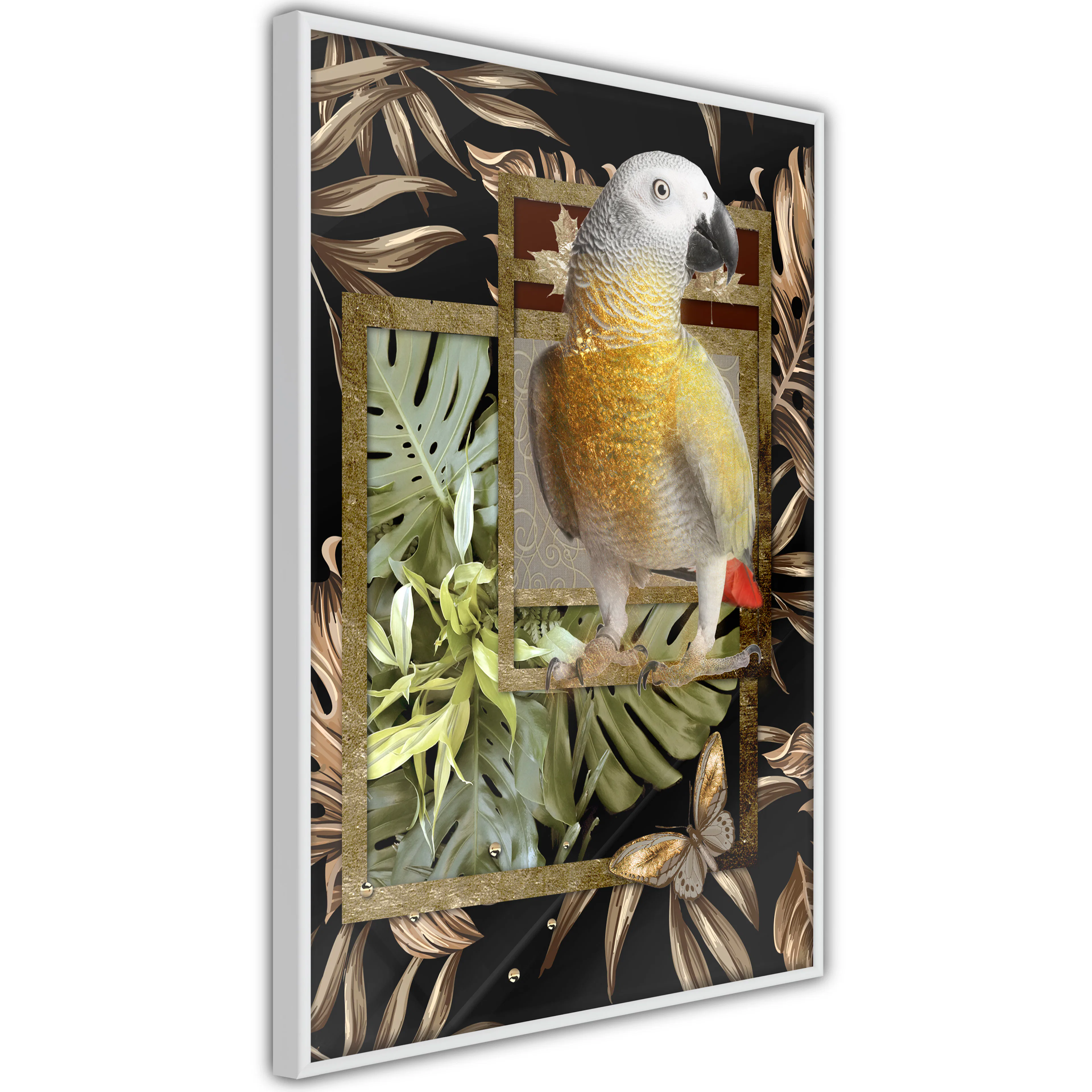 Poster Artgeist Affisch Golden Parrot