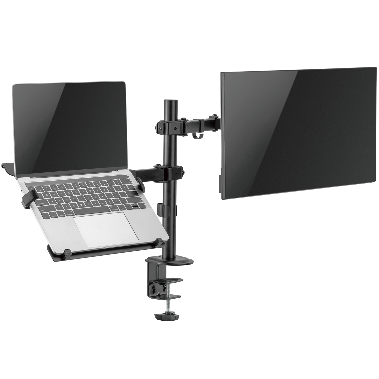Monitorfäste LogiLink 17-32 tum med Hållare För Laptop/Surfplatta 10-15,6 tum