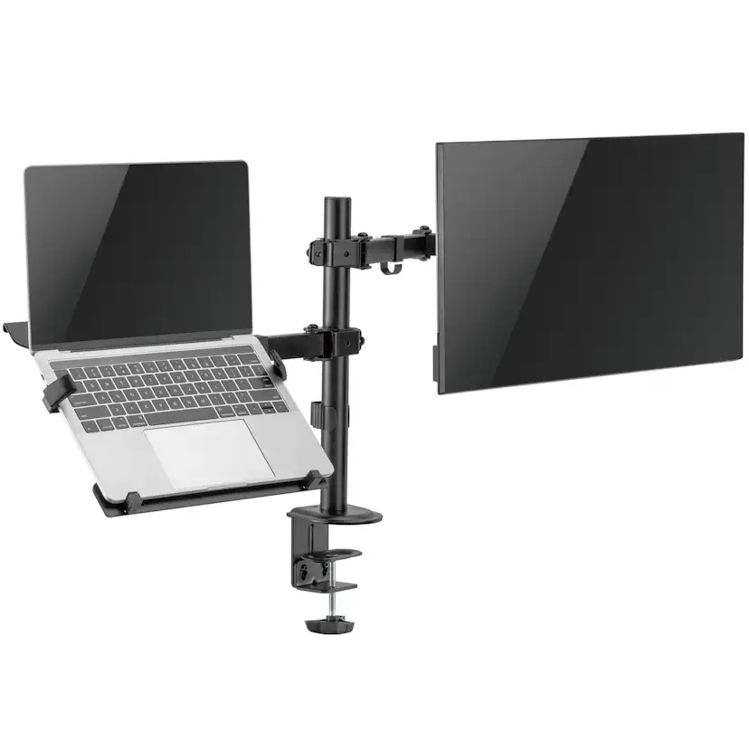 Monitorfäste LogiLink 17-32 tum med Hållare För Laptop/Surfplatta 10-15,6 tum