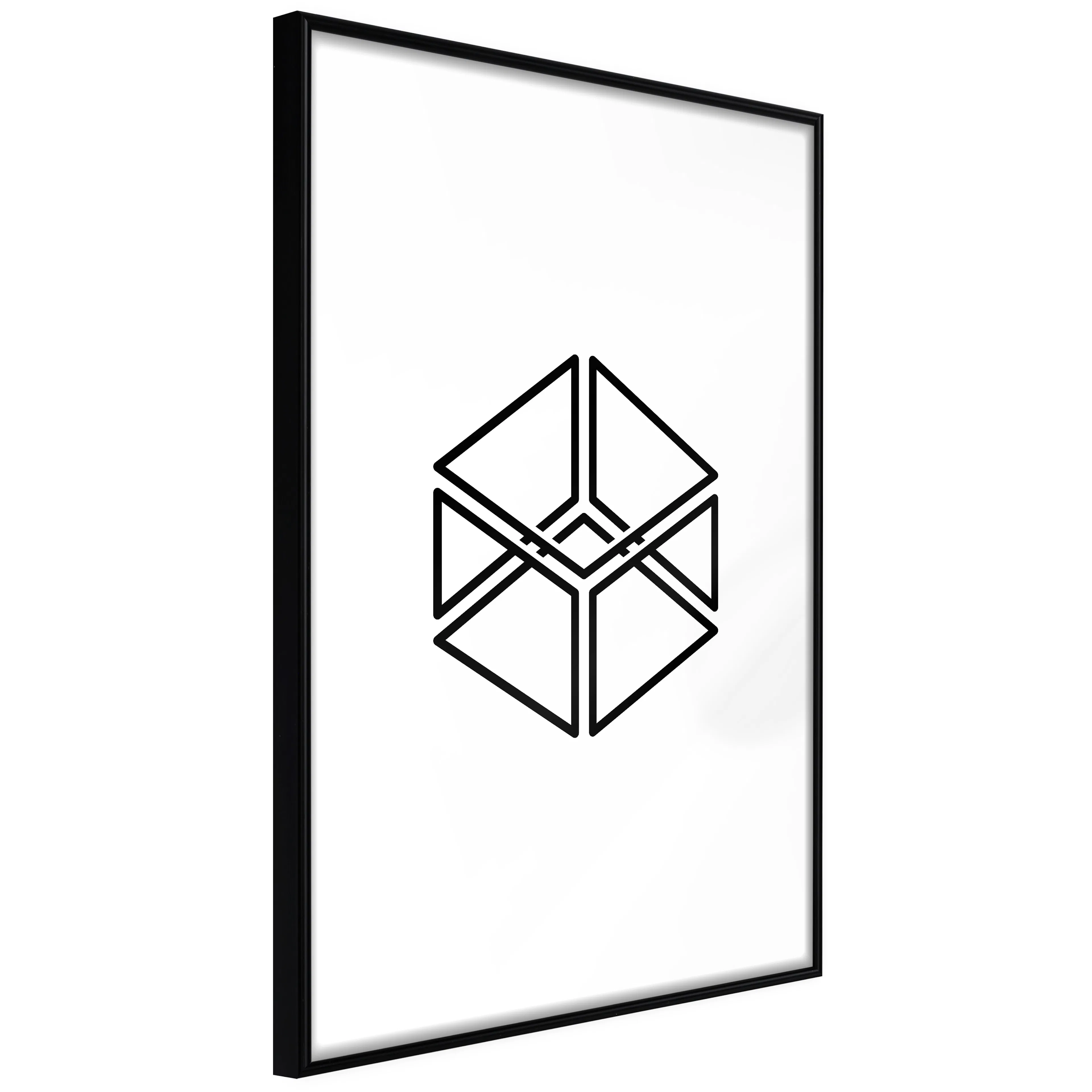 Affisch - Cube [Poster] 40x60 Svart ram, 40x60 cm