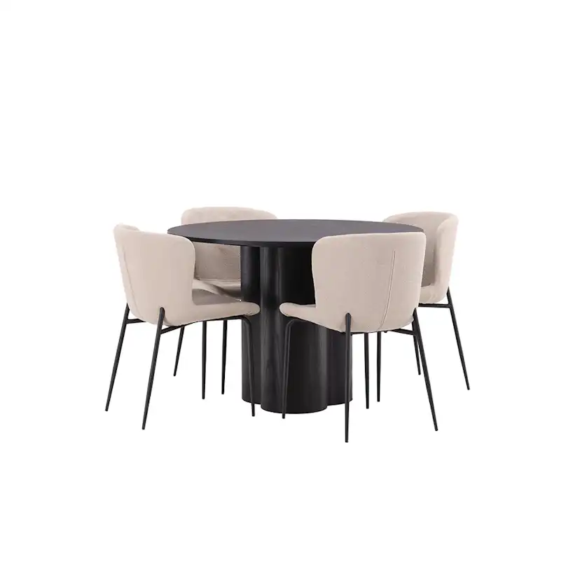 Matgrupp Venture Home Olivia med 4 Modesto Stolar