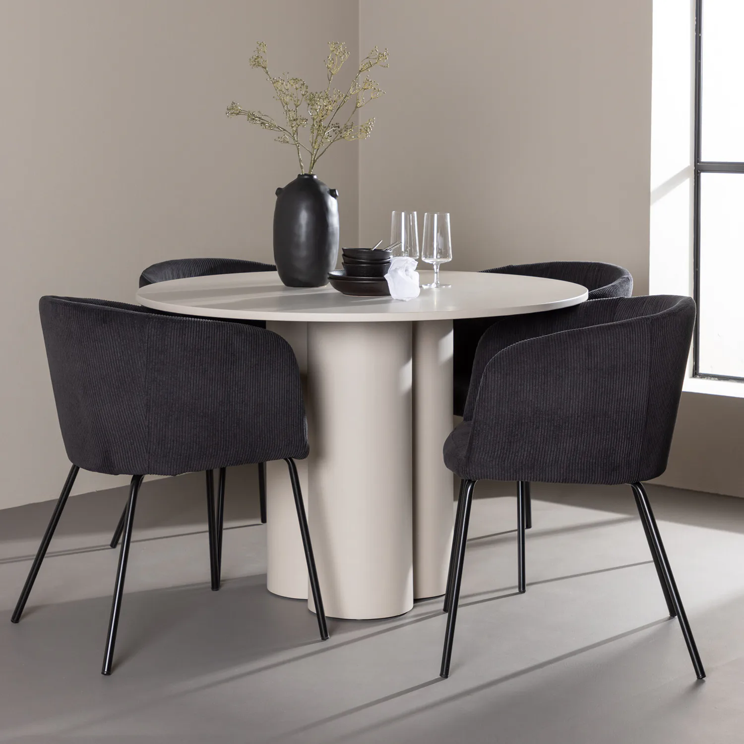 Beige/Svart