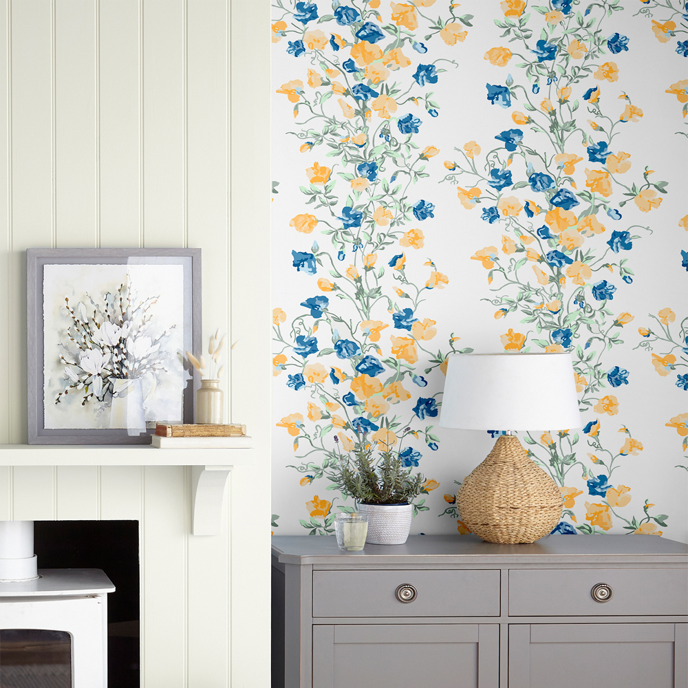 Tapet Laura Ashley Charlotte Guld